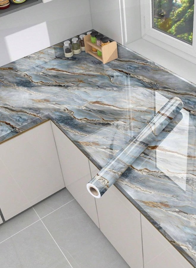 Riviox Self-Adhesive Kitchen Wallpaper - Oil-Proof, Waterproof Marble Design for Furniture,Home,kichen,Living Area & Wall Protection(60x200cm) (New Natural Mountain Wall Stickers) - Image 5